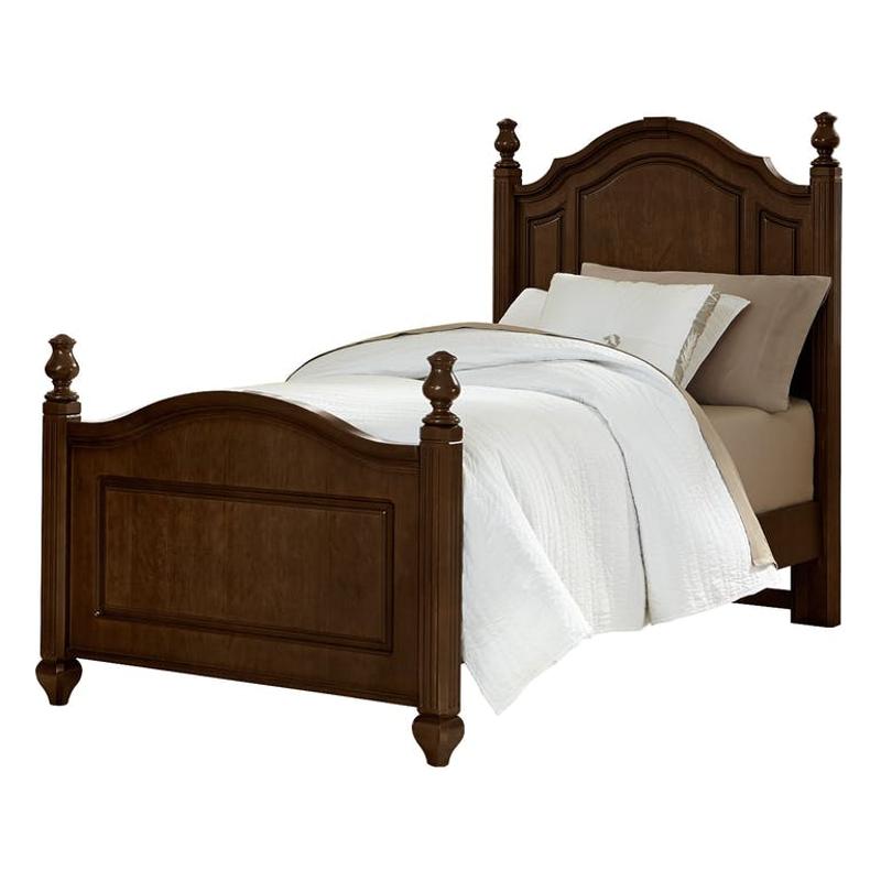 382 338 Vaughan Bassett Furniture Twin Poster Bed French Cherry