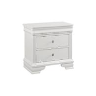 384-226 Vaughan Bassett Furniture French Market - Soft White Bedroom Furniture Nightstand