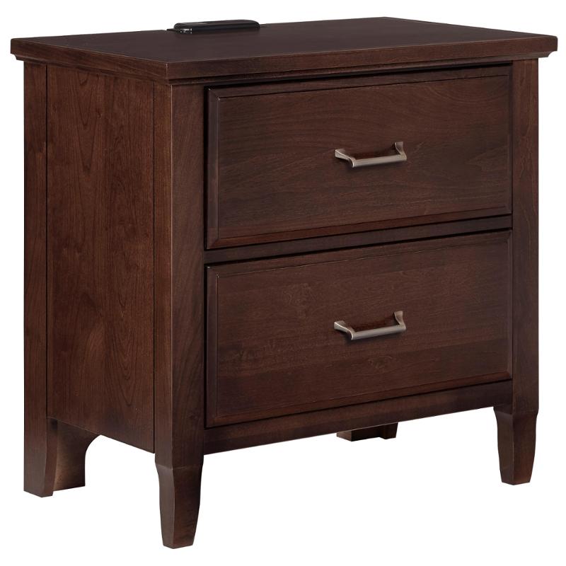 392-228 Vaughan Bassett Furniture Commentary - Cherry Bedroom Furniture Nightstand