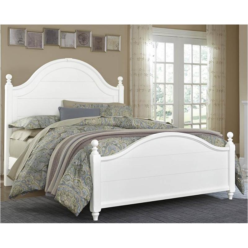 374-668 Vaughan Bassett Furniture Nantucket - Soft White Bedroom Furniture Bed