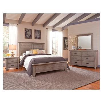 516-558 Vaughan Bassett Furniture Cassell Park - Weathered Grey Bedroom Furniture Bed