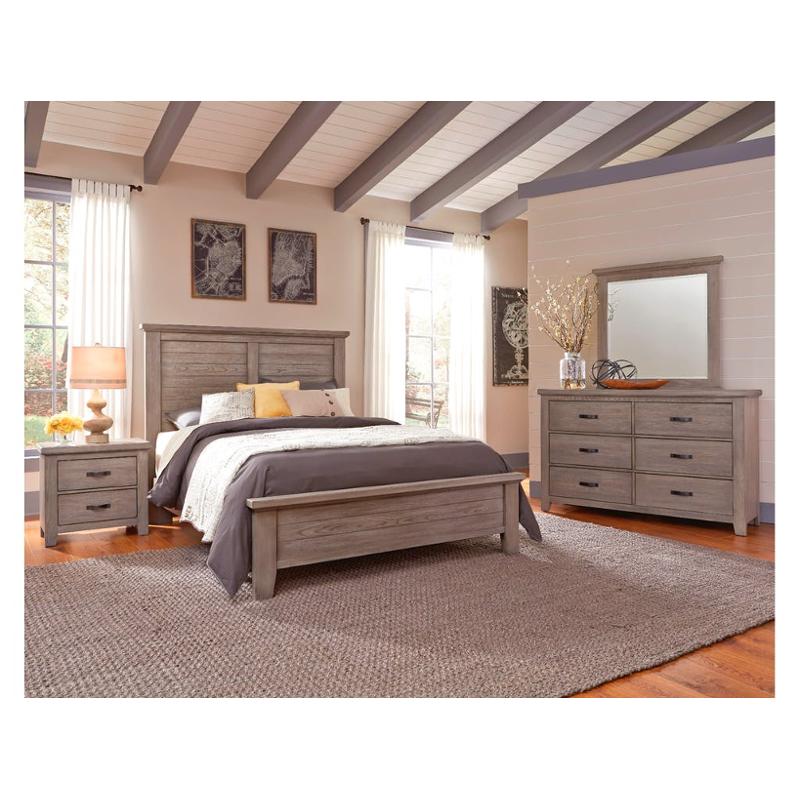516-668 Vaughan Bassett Furniture Cassell Park - Weathered Grey Bedroom Furniture Bed