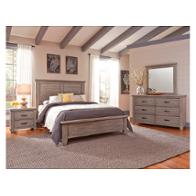 516-668 Vaughan Bassett Furniture Cassell Park - Weathered Grey Bedroom Furniture Bed