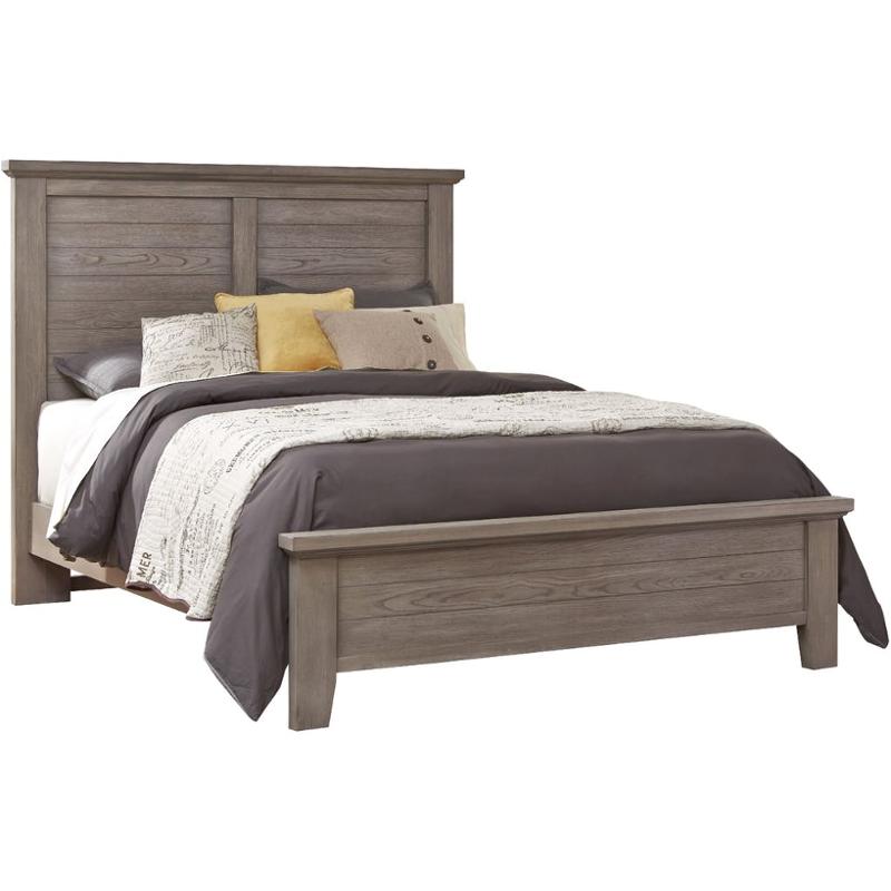 516-866 Vaughan Bassett Furniture Cassell Park - Weathered Grey Bedroom Furniture Bed