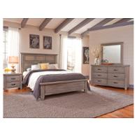 516-559 Vaughan Bassett Furniture Cassell Park - Weathered Grey Bedroom Furniture Bed