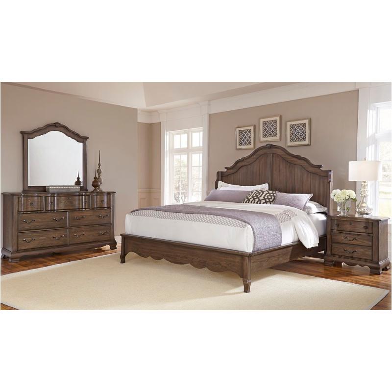 520-667 Vaughan Bassett Furniture Villa Sophia - Espresso Brown Bedroom Furniture Bed