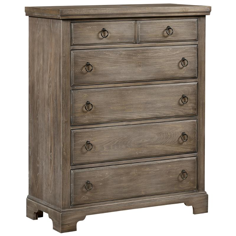 814-115 Vaughan Bassett Furniture Whiskey Barrel - Rustic Gray Bedroom Furniture Chest