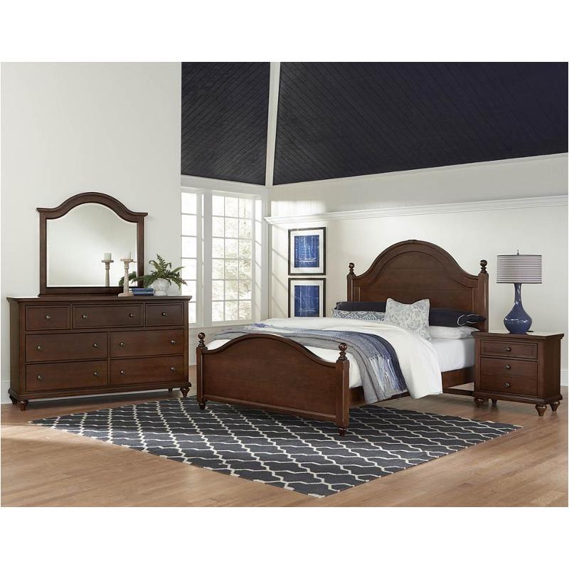 372-558 Vaughan Bassett Furniture Nantucket - Cherry Bedroom Furniture Bed