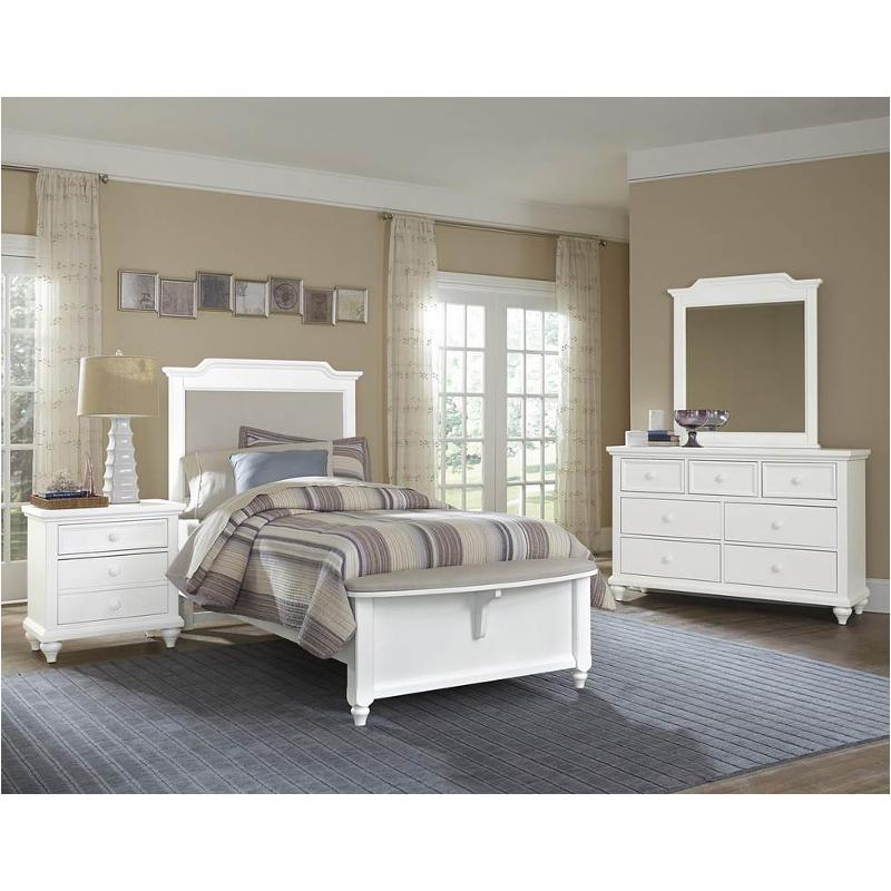 374-441-up Vaughan Bassett Furniture Nantucket - Soft White Bedroom Furniture Bed
