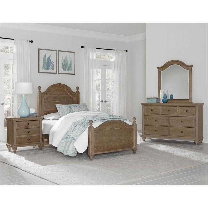 375-338 Vaughan Bassett Furniture Nantucket - Nantucket Washed Bedroom Furniture Bed