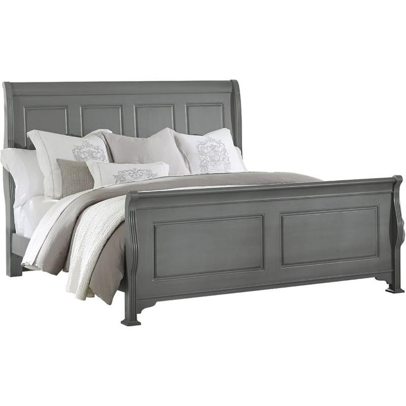 381-166 Vaughan Bassett Furniture French Market - Zinc Bedroom Furniture Bed
