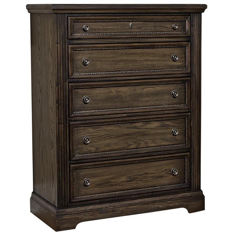 560-115 Vaughan Bassett Furniture Affinity-dark Roast Bedroom Furniture Chest
