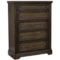 560-115 Vaughan Bassett Furniture Affinity-dark Roast Bedroom Furniture Chest