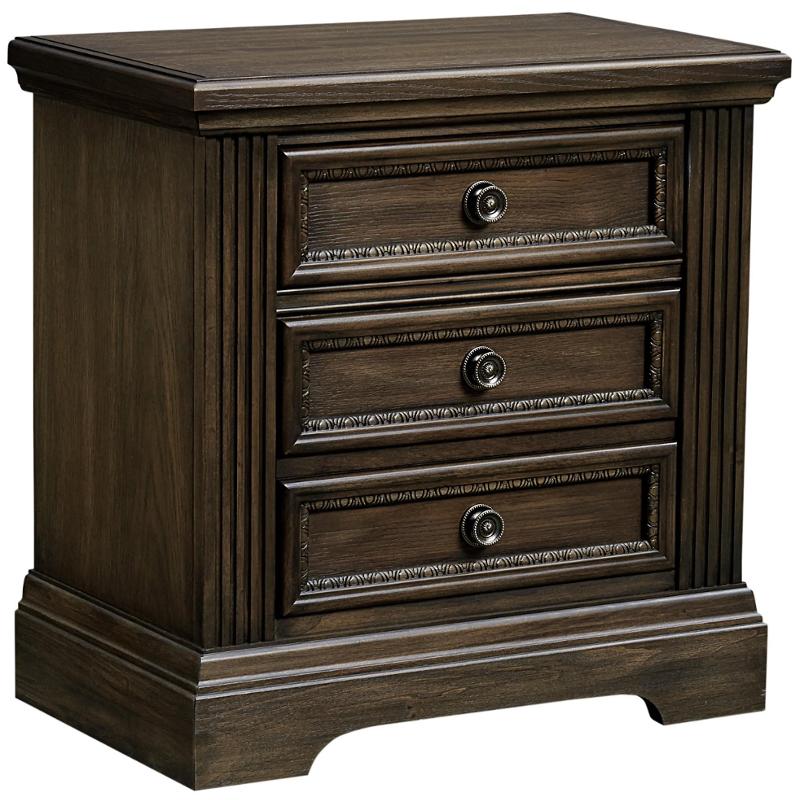 560-226 Vaughan Bassett Furniture Affinity-dark Roast Nightstand