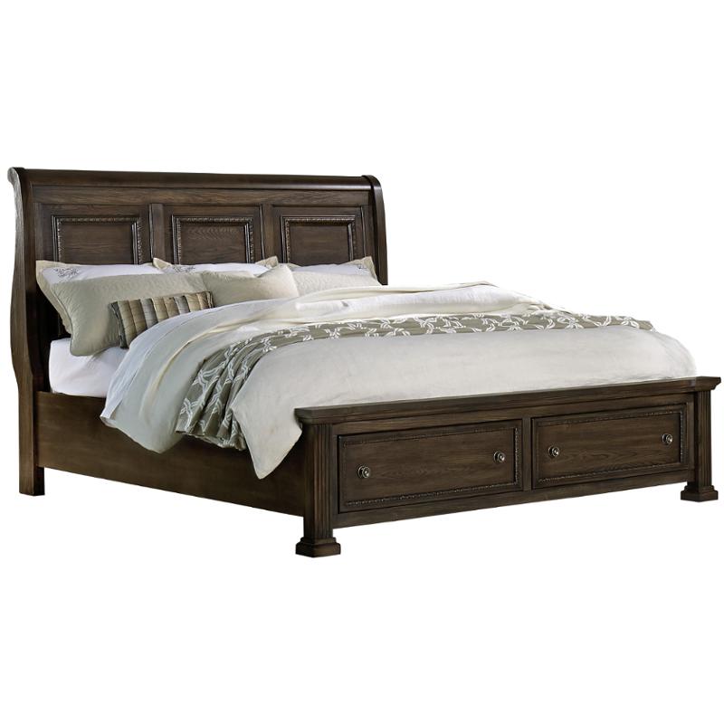 560-502 Vaughan Bassett Furniture Affinity-dark Roast Bedroom Furniture Bed