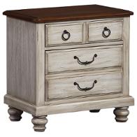 442-226 Vaughan Bassett Furniture Arrendelle - White Bedroom Furniture Nightstand