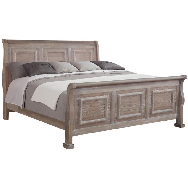 564-722 Vaughan Bassett Furniture Affinity-reclaimed Gray Bedroom Furniture Bed