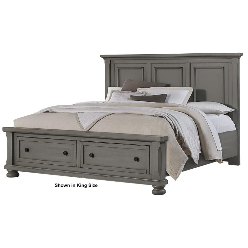 531 663st Vaughan Bassett Furniture Reflection Antique Pewter Bed 531 663st Vaughan Bassett Furniture, Bassett King Sleigh Bed