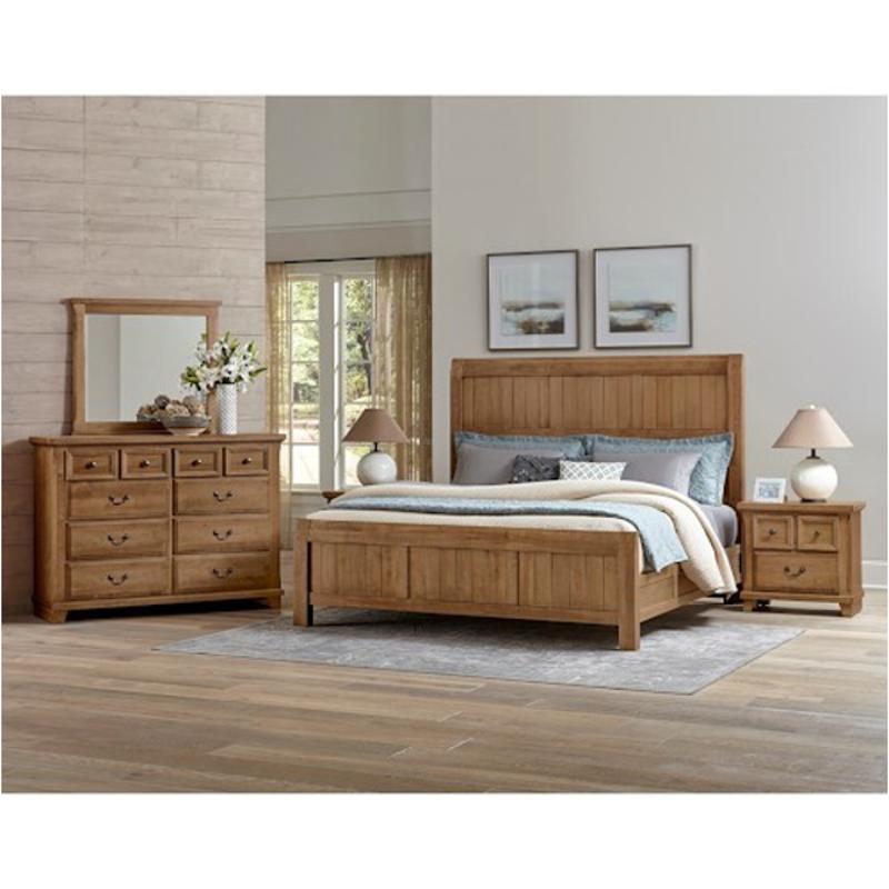 672-669 Vaughan Bassett Furniture Timber Creek - Natural Maple Bedroom Furniture Bed