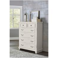 674-115 Vaughan Bassett Furniture Timber Creek - Distressed White Bedroom Furniture Chest