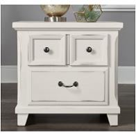 674-226 Vaughan Bassett Furniture Timber Creek - Distressed White Bedroom Furniture Nightstand