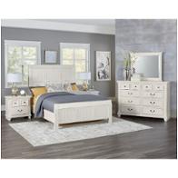 674-559 Vaughan Bassett Furniture Timber Creek - Distressed White Bedroom Furniture Bed
