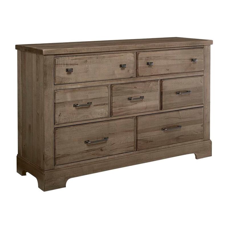 172-002 Vaughan Bassett Furniture Cool Rustic - Stone Grey Bedroom Furniture Dresser