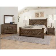 170-557 Vaughan Bassett Furniture Cool Rustic - Mink Bedroom Furniture Bed