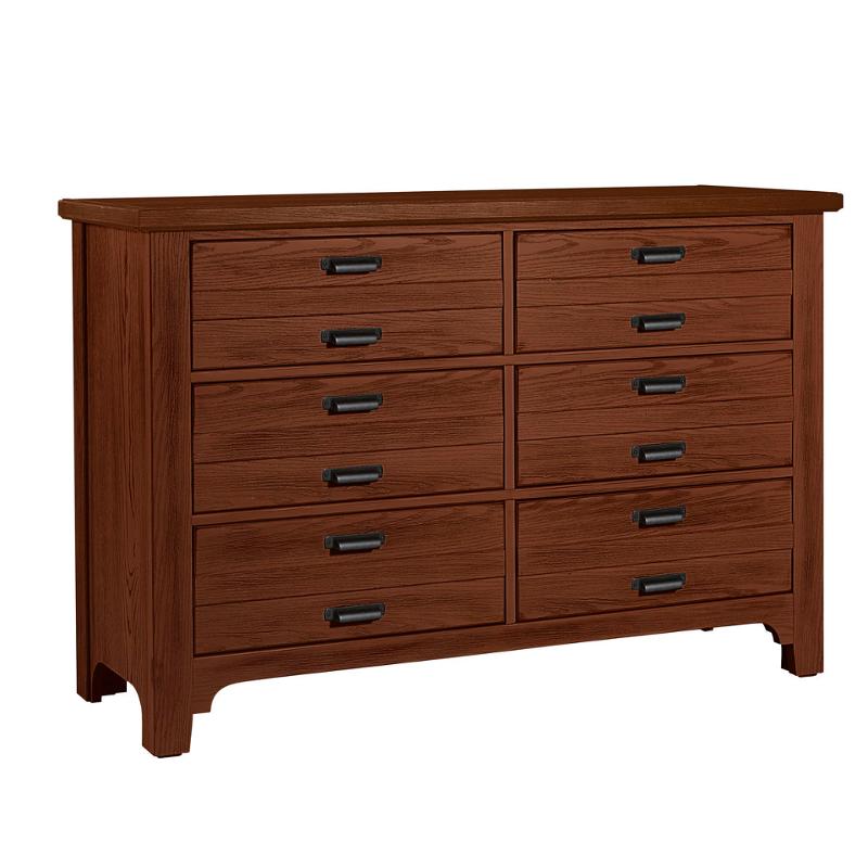 742-001 Vaughan Bassett Furniture Bungalow - Sienna Bedroom Furniture Dresser