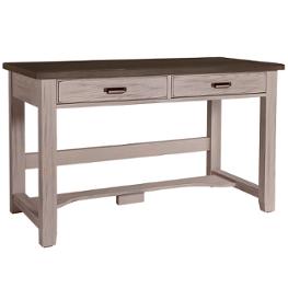741-778 Vaughan Bassett Furniture Bungalow - Dover Grey Home Office Furniture Desk