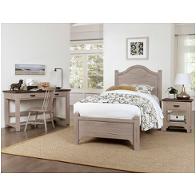 741-338 Vaughan Bassett Furniture Bungalow - Dover Grey Bedroom Furniture Bed