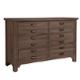 740-001 Vaughan Bassett Furniture Bungalow - Folkstone Bedroom Furniture Dresser