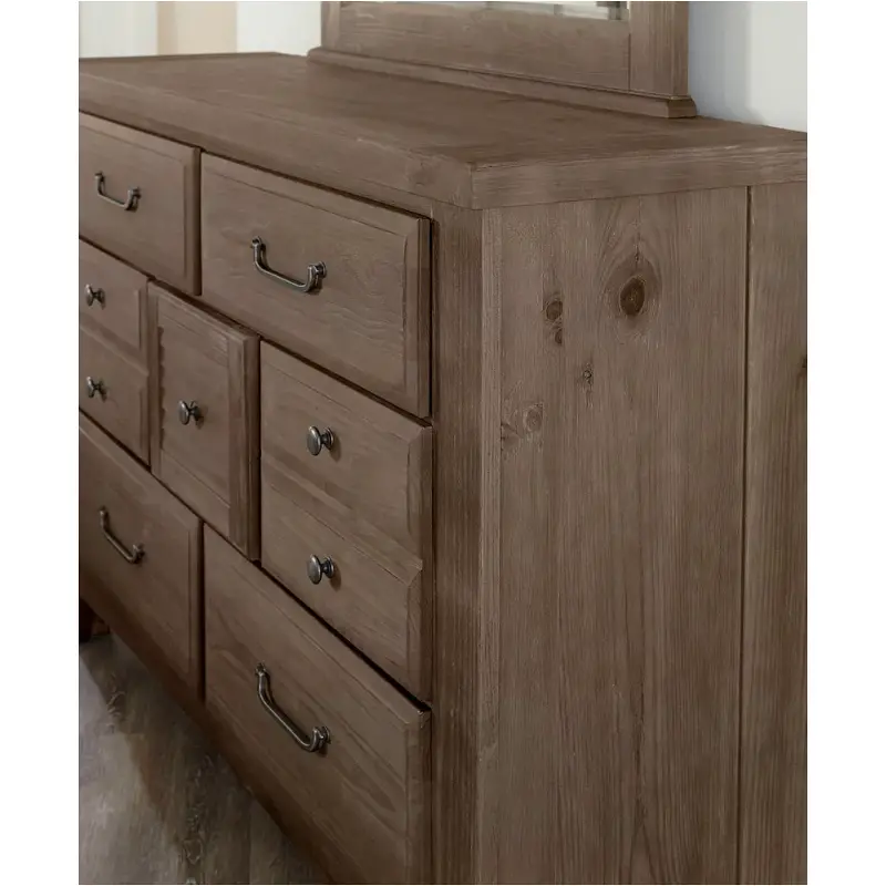 vaughan bassett grey dresser Cool Rustic Stone Grey 7 Drawer Dresser
