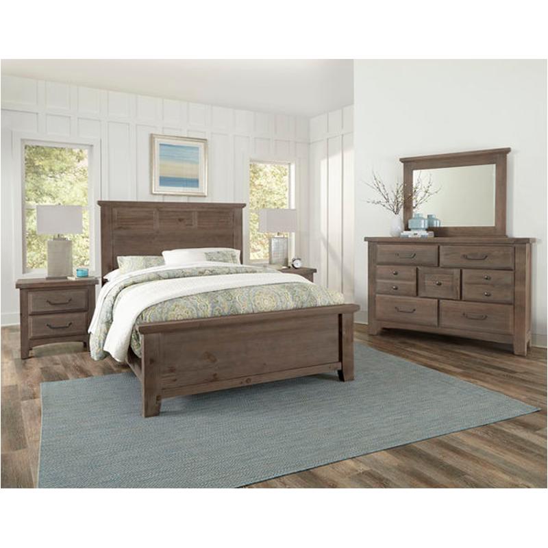 692-559 Vaughan Bassett Furniture Sawmill - Saddle Grey Bedroom Furniture Bed