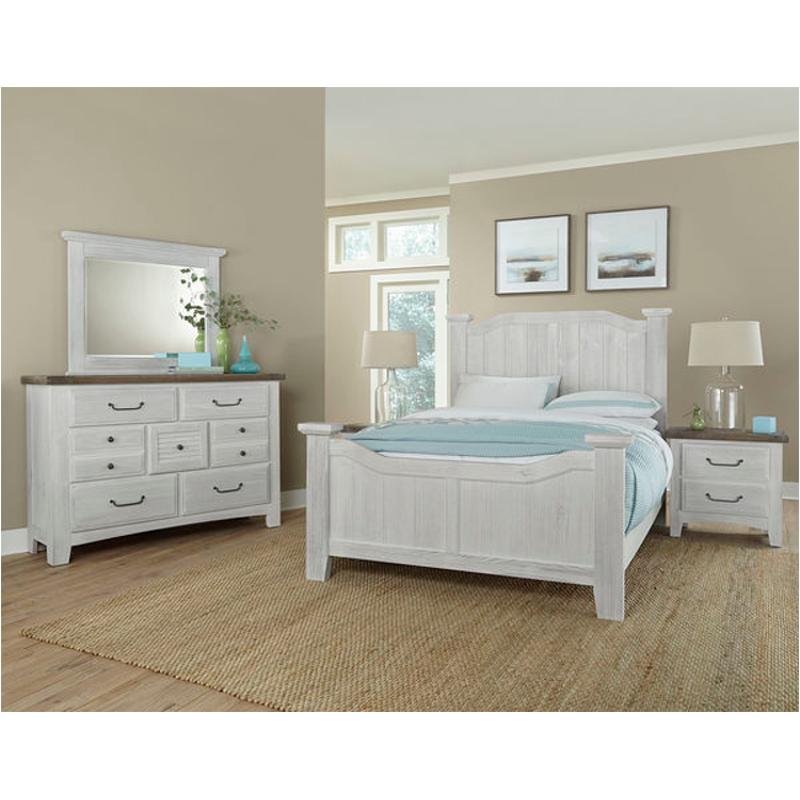 694-558 Vaughan Bassett Furniture Sawmill - Alabaster Bedroom Furniture Bed