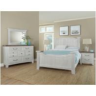 694-668 Vaughan Bassett Furniture Sawmill - Alabaster Bedroom Furniture Bed