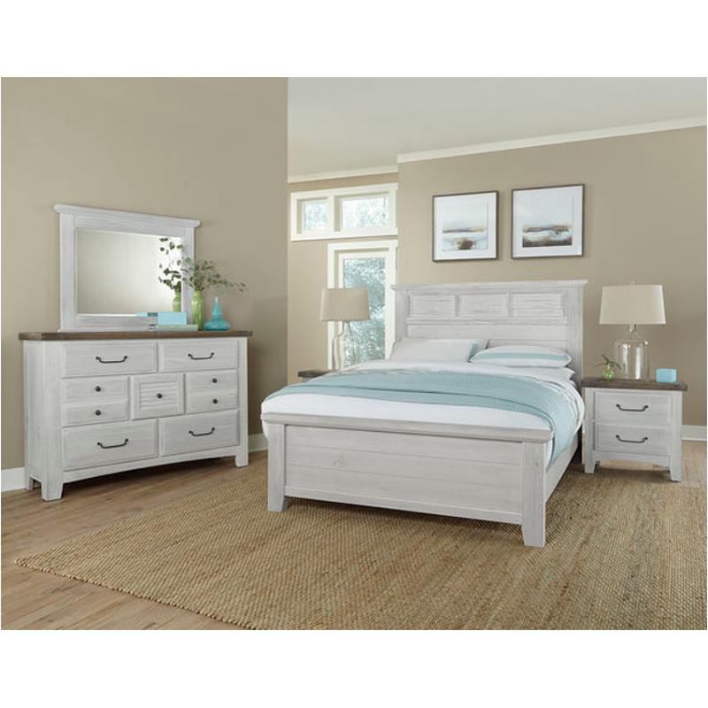 694-559 Vaughan Bassett Furniture Sawmill - Alabaster Bedroom Furniture Bed