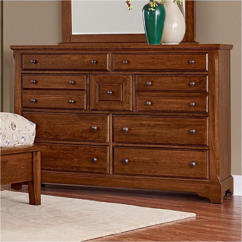 100-004 Vaughan Bassett Furniture Artisan Choices - Amish Cherry Bedroom Furniture Dresser