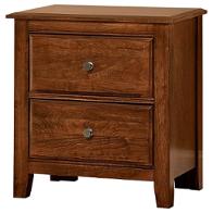 101-227 Vaughan Bassett Furniture Artisan Choices - Rustic Cherry Bedroom Furniture Nightstand