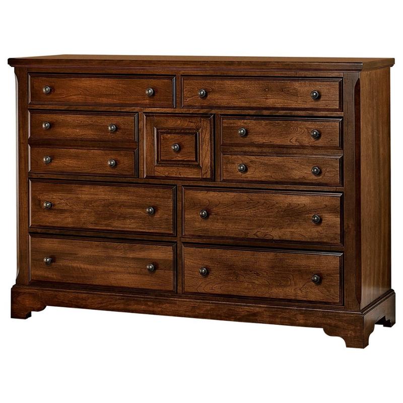 101-004 Vaughan Bassett Furniture Artisan Choices - Rustic Cherry Bedroom Furniture Dresser