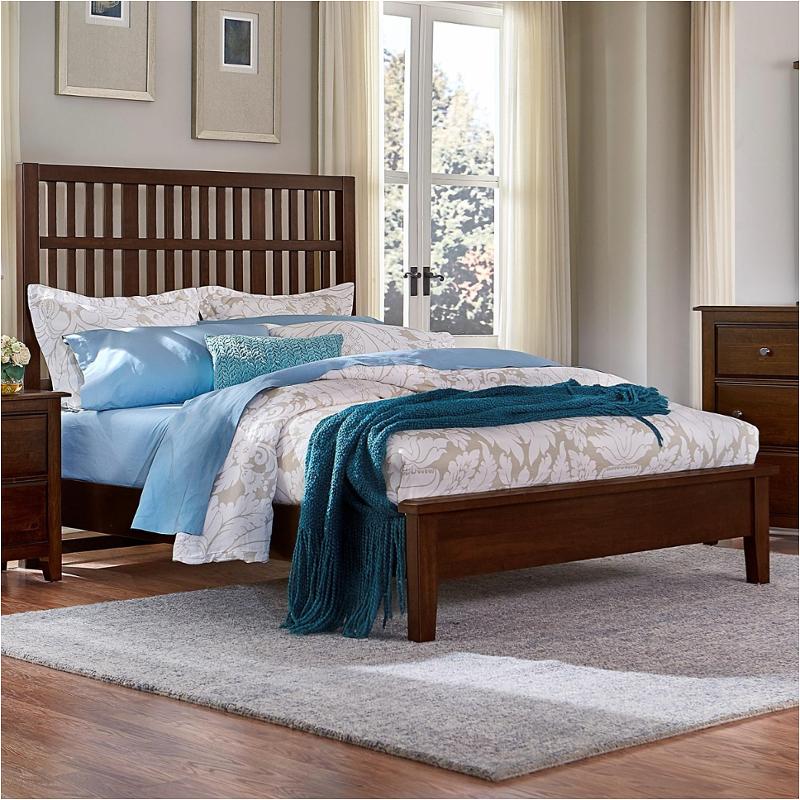 104-668-ck Vaughan Bassett Furniture Artisan Choices - Dark Cherry Bedroom Furniture Bed
