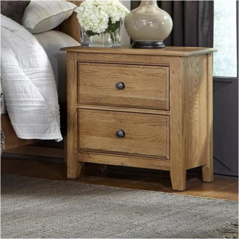 105-227 Vaughan Bassett Furniture Artisan Choices - Natural Oak Bedroom Furniture Nightstand
