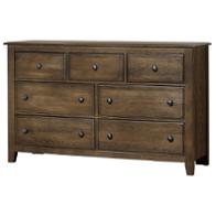 106-003 Vaughan Bassett Furniture Artisan Choices - Classic Dark Oak Bedroom Furniture Dresser