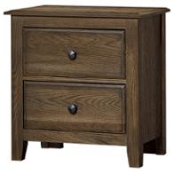 106-227 Vaughan Bassett Furniture Artisan Choices - Classic Dark Oak Bedroom Furniture Nightstand