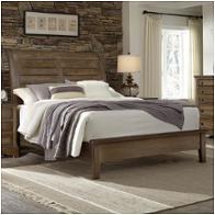 106-553 Vaughan Bassett Furniture Artisan Choices - Classic Dark Oak Bedroom Furniture Bed