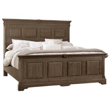 112-669 Vaughan Bassett Furniture Heritage - Cobblestone Oak Bedroom Furniture Bed