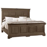 112-669-ck Vaughan Bassett Furniture Heritage - Cobblestone Oak Bedroom Furniture Bed