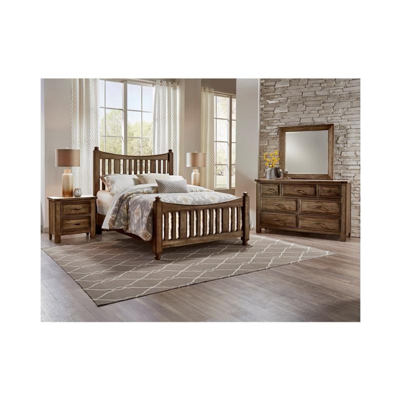 117-668 Vaughan Bassett Furniture Maple Road - Maple Syrup Bedroom Furniture Bed