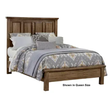 117-669 Vaughan Bassett Furniture Maple Road - Maple Syrup Bedroom Furniture Bed