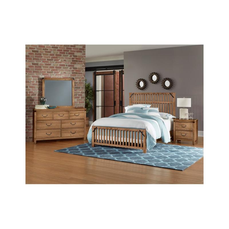 122-558 Vaughan Bassett Furniture Sedgwick - Natural Maple Bedroom Furniture Bed